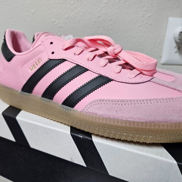 New Adidas samba Messi size 11.5.mens sneaker pink black - Picture 7 of 16